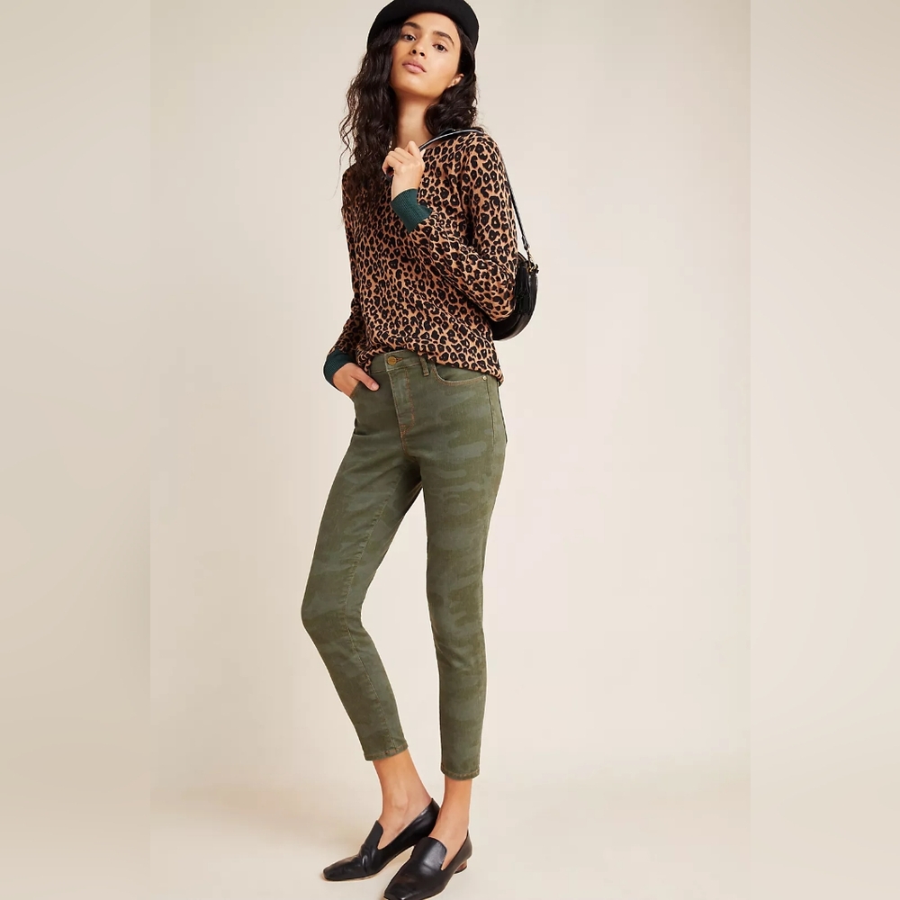Sanctuary green camo skinny jeans